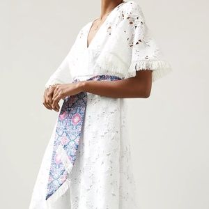 NWT Anthropology Sachin & Babi White Lace Maxi Dress